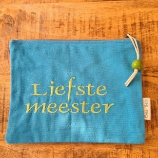 Etui voor de liefste meester in blauw