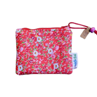 Etui | rood met bloemetjes - 59